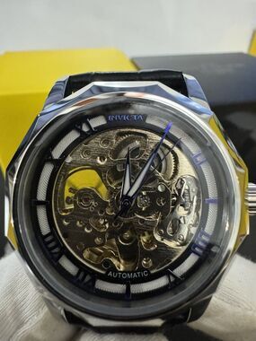 Invicta Objet D Art Automatic Men's Watch w/ Skeleton Dial - 42mm, Black 69126